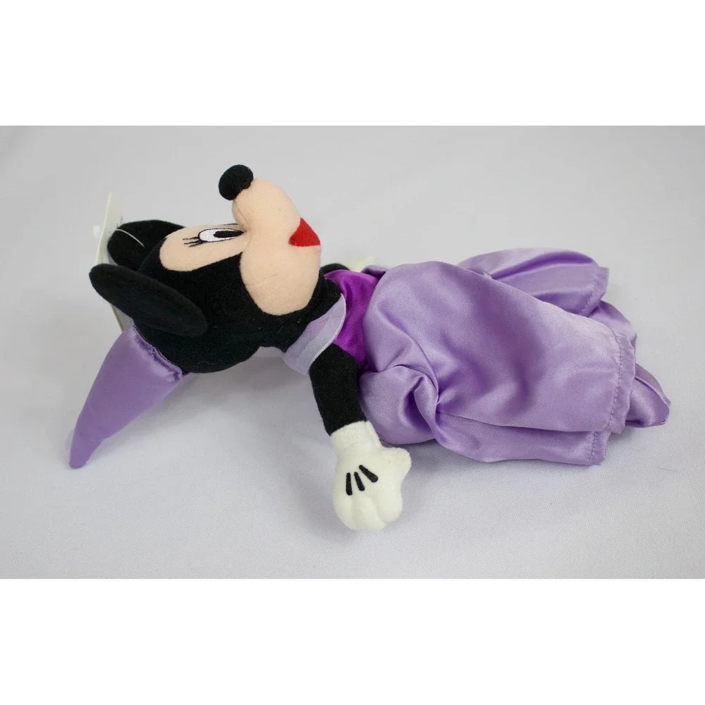 Disney Store Purple Princess Minnie Mouse Bean Bag Plush New with Tags